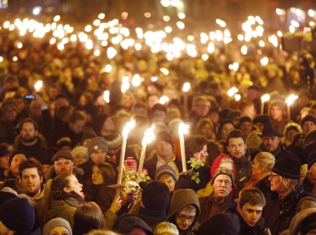 Συγκέντρωση στο κέντρο της Κοπεγχάγης για τη διπλή δολοφονική επίθεση